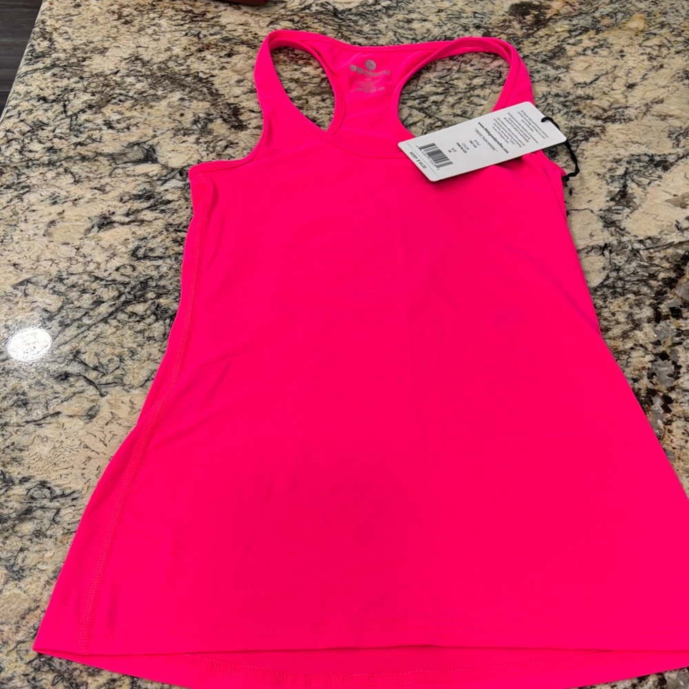 90 Degree By Reflex Neon Pink Racerback Tank Top